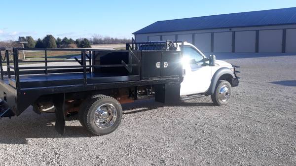 2012 Ford F550 4x4 12ft Flatbed 114k 3yr Engine Warranty F-550 -... for sale in Havelock, IA – photo 6