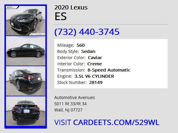 2020 Lexus ES, Caviar - - by dealer - vehicle for sale in Wall, NJ – photo 22