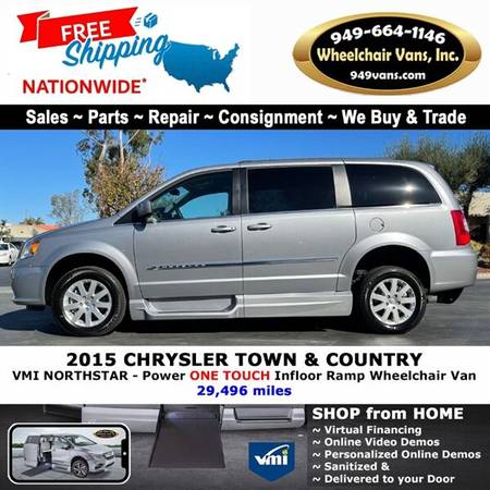 2015 Chrysler Town & Country Touring Wheelchair Van VMI Northstar for sale in Laguna Hills, CA – photo 9