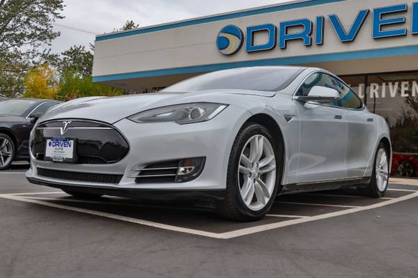 2013 *Tesla* *Model S* *4dr Sedan* Silver Metallic - cars & trucks -... for sale in Oak Forest, IL – photo 2