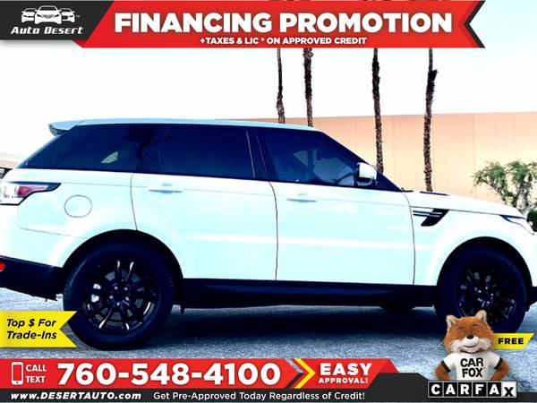 2016 Land Rover Range Rover Sport V6 SE Only $591/mo! Easy... for sale in Palm Desert , CA – photo 6