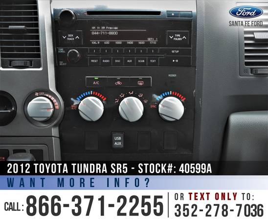 2012 Toyota Tundra SR5 *** Camera, Homelink, Tinted Windows *** -... for sale in Alachua, FL – photo 12
