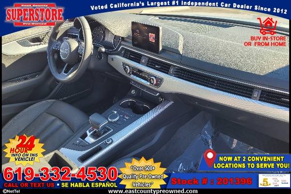 2017 AUDI A4 2.0T PREMIUM PLUS SEDAN-EZ FINANCING-LOW DOWN! - cars &... for sale in El Cajon, CA – photo 5