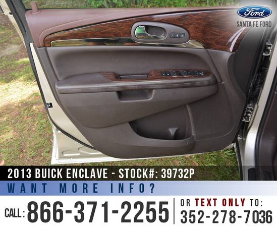 *** 2013 Buick Enclave SUV *** Homelink - Leather Seats - Remote Start for sale in Alachua, FL – photo 13