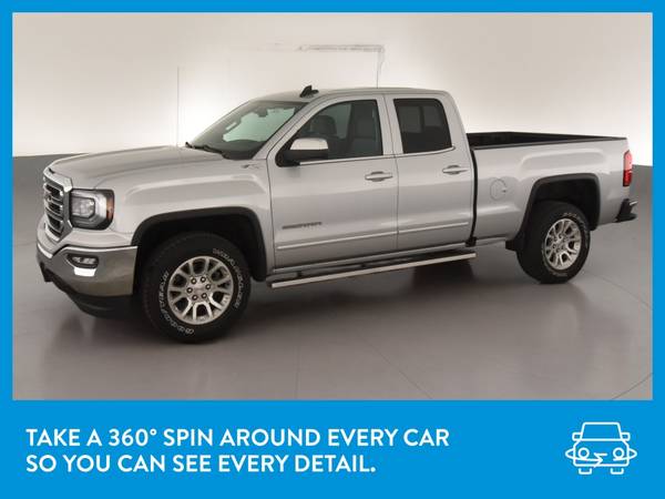 2016 GMC Sierra 1500 Double Cab SLE Pickup 4D 6 1/2 ft pickup Silver for sale in Providence, RI – photo 3