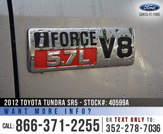 2012 Toyota Tundra SR5 *** Camera, Homelink, Tinted Windows *** -... for sale in Alachua, FL – photo 22