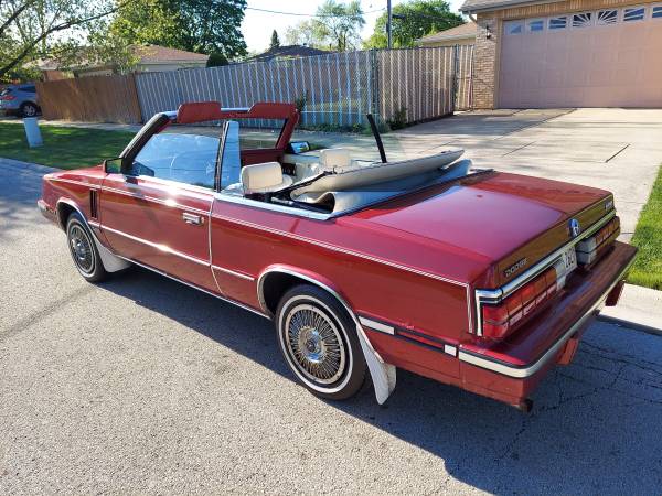 1985 dodge 600 convertible low miles one owner 4200 for sale in Burbank, IL – photo 4