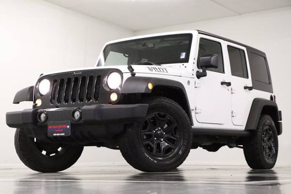 SPORTY White WRANGLER 2015 Jeep Unlimited Willys Wheeler Edition for sale in Clinton, FL – photo 24