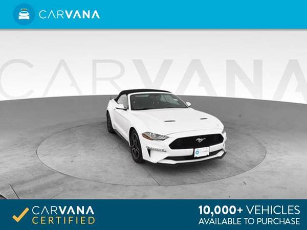2018 Ford Mustang EcoBoost Convertible 2D Convertible WHITE - FINANCE for sale in Atlanta, CA