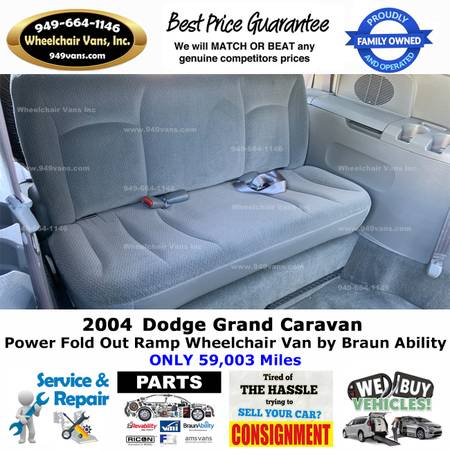 2004 Dodge Grand Caravan Power Ramp Side Loading Wheelchair Van for sale in Laguna Hills, CA – photo 11
