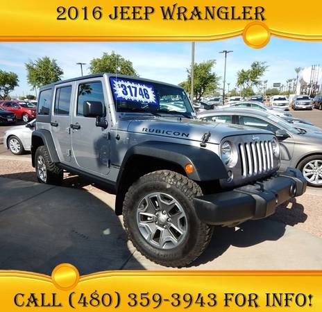 2016 Jeep Wrangler Unlimited Rubicon - Low Rates Available! for sale in Avondale, AZ – photo 4