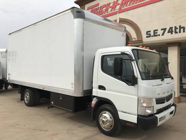 2019 MITSUBISHI FE160G 18' Cargo Box, Gas, Auto, Tuck Under Lift Gate, for sale in Oklahoma City, OK – photo 2