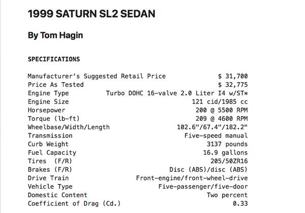 1999 Saturn SL for sale in Santa Barbara, CA – photo 7