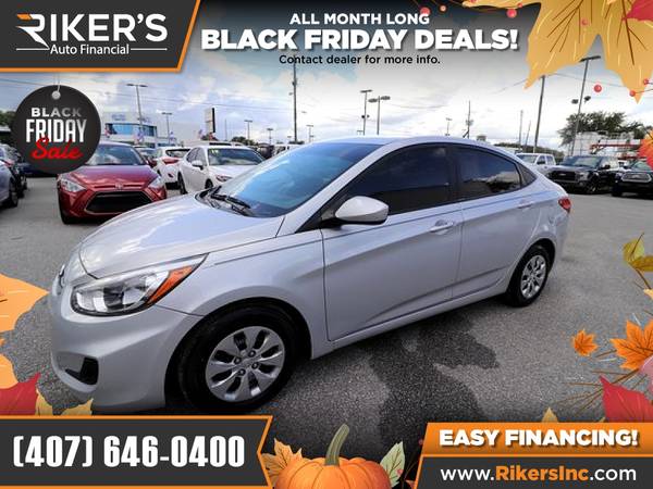 $103/mo - 2017 Hyundai Accent SE - 100 Approved! - cars & trucks -... for sale in Kissimmee, FL – photo 3