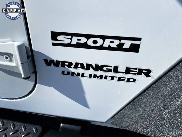 Jeep Wrangler 4 Door 4x4 Unlimited Sport Navigation Bluetooth... for sale in Roanoke, VA – photo 17