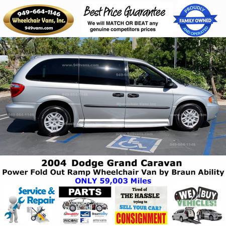 2004 Dodge Grand Caravan Power Ramp Side Loading Wheelchair Van for sale in Laguna Hills, CA – photo 9