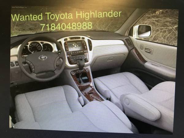 Looking for 2001-2008 and Up Toyota Highlander! for sale in Jersey City, MA – photo 2