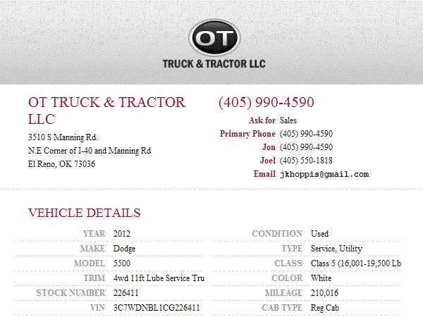2012 Dodge 5500 4wd 11ft Mechanics Truck Welder Air Comp. Lube reels... for sale in south dakota, SD – photo 24