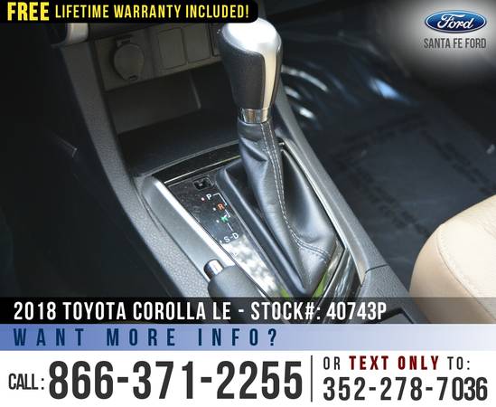 2018 Toyota Corolla LE *** Bluetooth, Backup Camera, Keyless Entry... for sale in Alachua, FL – photo 16
