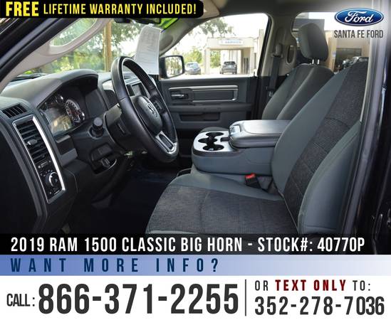 *** 2019 Ram 1500 Classic Big Horn *** Cruise - Bedliner - Camera -... for sale in Alachua, GA – photo 13