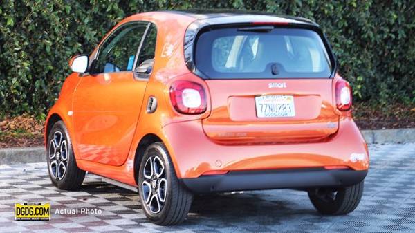 2017 smart Fortwo electric drive prime coupe Lava Orange Metallic -... for sale in San Jose, CA – photo 2