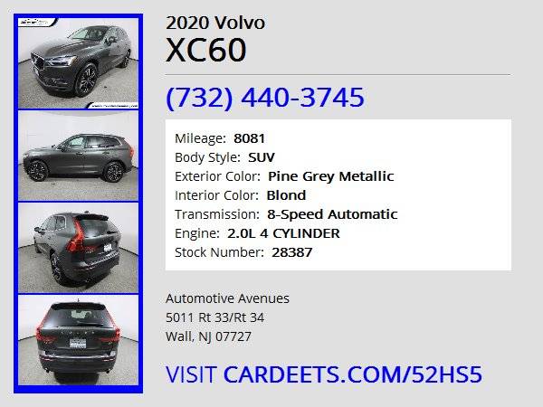 2020 Volvo XC60, Pine Grey Metallic - - by dealer for sale in Wall, NJ – photo 22