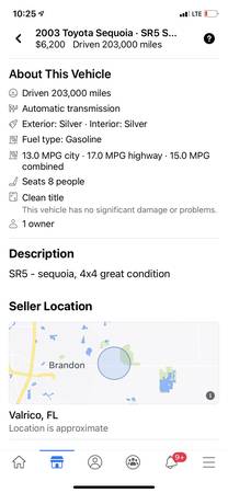 Toyota Sequoia 4WD - cars & trucks - by owner - vehicle automotive... for sale in Riverview, FL – photo 6