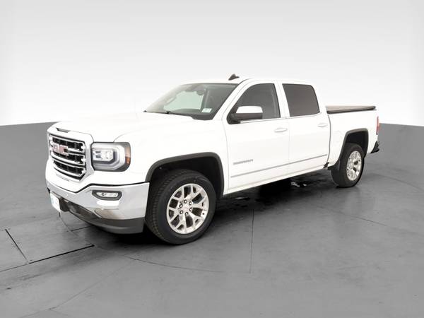 2016 GMC Sierra 1500 Crew Cab SLT Pickup 4D 5 3/4 ft pickup White -... for sale in Arlington, District Of Columbia – photo 3