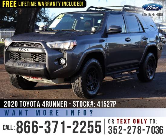 2020 TOYOTA 4RUNNER TRD PRO Skid Plate, Sunroof, WiFi - cars for sale in Alachua, FL – photo 3