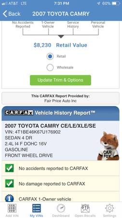2007 TOYOTA CAMRY WITH ONLY 83K MILES! for sale in Naples, FL – photo 10