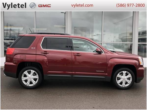 2017 GMC Terrain SUV AWD 4dr SLE w/SLE-2 - GMC Crimson Red Tintcoat for sale in Sterling Heights, MI – photo 2