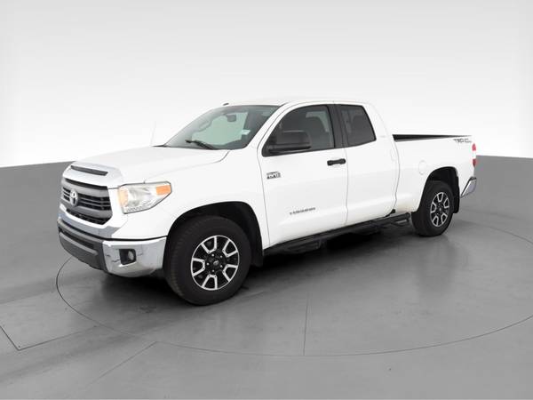 2014 Toyota Tundra Double Cab SR Pickup 4D 6 1/2 ft pickup White - -... for sale in Santa Fe, NM – photo 3