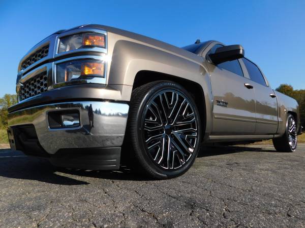 5/7 LOWERED 2015 CHEVY SILVERADO 1500 LT CREW CAB NEW 24" REPS... for sale in KERNERSVILLE, NC – photo 11