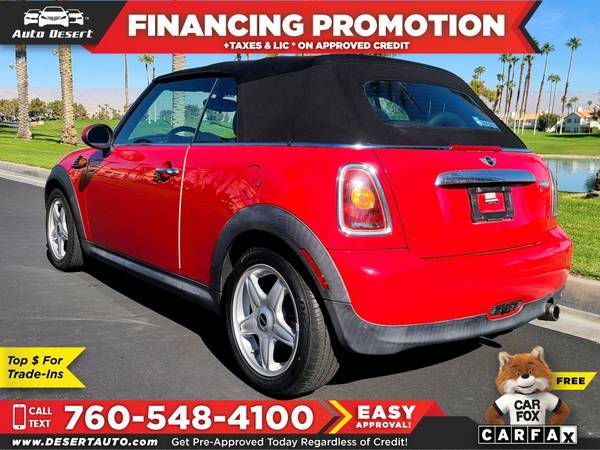 2010 Mini *Cooper* *Convertible* Only $159/mo! Easy Financing! -... for sale in Palm Desert , CA – photo 8
