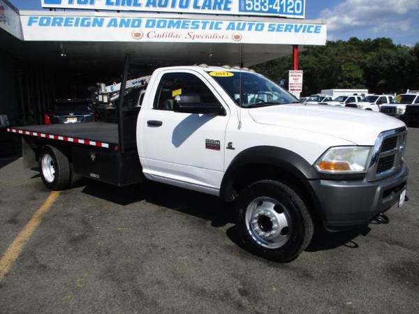 2011 RAM 5500 12 FLAT BED** CRANE TRUCK ** DIESEL 4X4 - cars &... for sale in south amboy, VT – photo 2