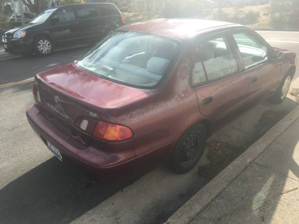 '98 Toyota Corolla - 1500$ OBO - cars & trucks - by owner - vehicle... for sale in Pacific Grove, CA – photo 2