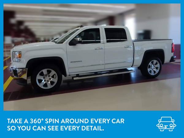 2014 GMC Sierra 1500 Crew Cab SLT Pickup 4D 5 3/4 ft pickup White for sale in Meadville, PA – photo 3