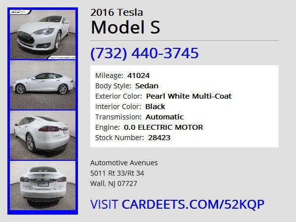 2016 Tesla Model S, Pearl White Multi-Coat - - by for sale in Wall, NJ – photo 22