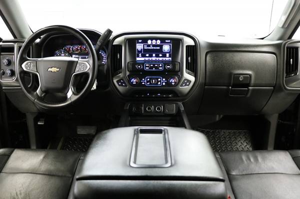 HEATED COOLED LEATHER Black 2015 Chevy Silverado 1500 LTZ 4X4 Crew for sale in clinton, OK – photo 5
