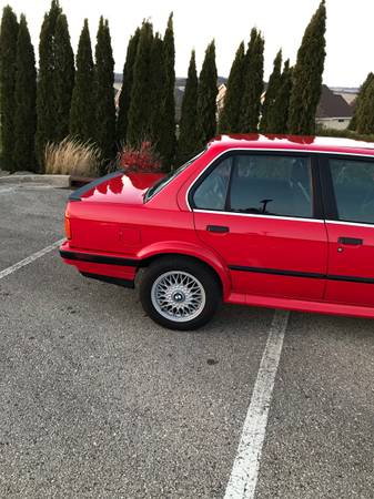 1990 Bmw 325ix 5-speed manual sedan red e30 - cars & trucks - by... for sale in Oregon, WI – photo 20