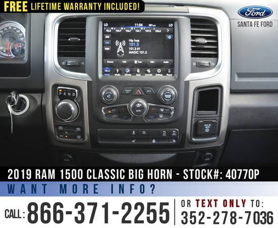 2019 RAM 1500 CLASSIC BIG HORN *** Cruise Control, Bedliner *** -... for sale in Alachua, FL – photo 12