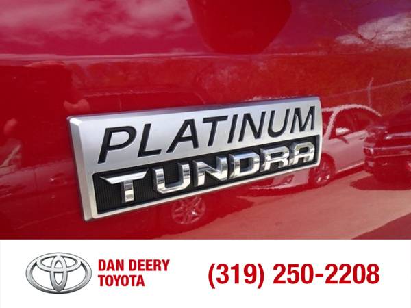 2018 Toyota Tundra Platinum Barcelona Red Metallic for sale in Cedar Falls, IA – photo 5