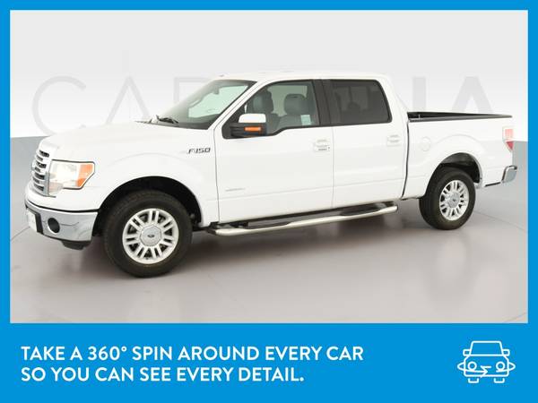 2014 Ford F150 SuperCrew Cab Lariat Pickup 4D 5 1/2 ft pickup White for sale in Hanford, CA – photo 3