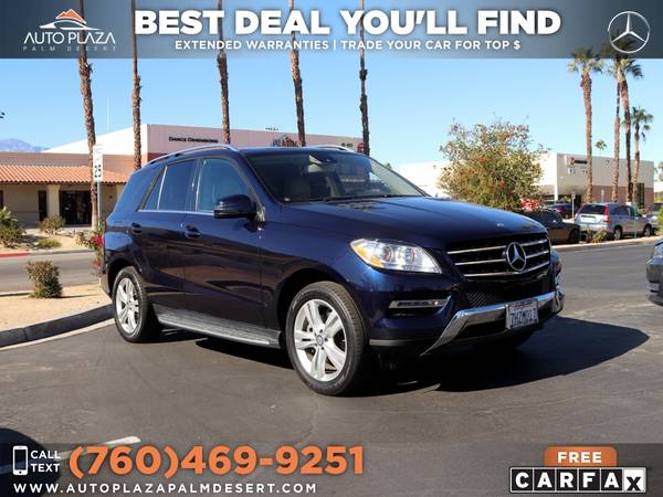2015 Mercedes-Benz ML 350 with Service Records, Low Miles - cars & for sale in Palm Desert , CA – photo 3