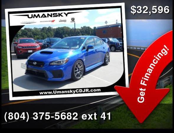 2018 Subaru WRXCa STi ** Call Our Used Car Department to confirm... for sale in Charlotesville, VA