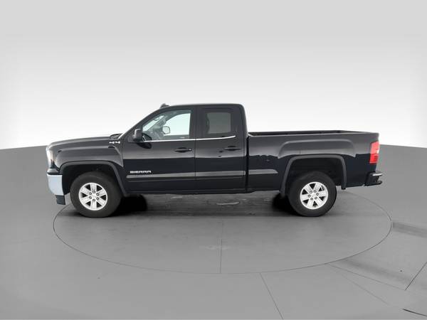 2018 GMC Sierra 1500 Double Cab SLE Pickup 4D 6 1/2 ft pickup Black... for sale in Hobart, IL – photo 5