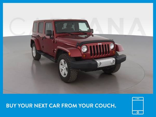 2012 Jeep Wrangler Unlimited Sahara Sport Utility 4D suv Red for sale in Cleveland, OH – photo 12