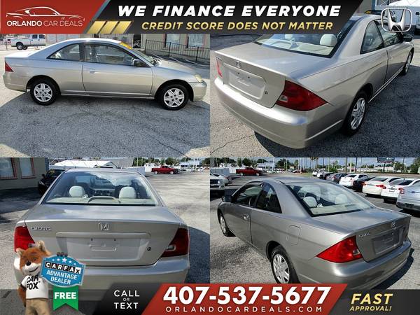 This 2003 Honda Civic LX Coupe $500 DOWN NO CREDIT CHECK for sale in Maitland, FL – photo 3
