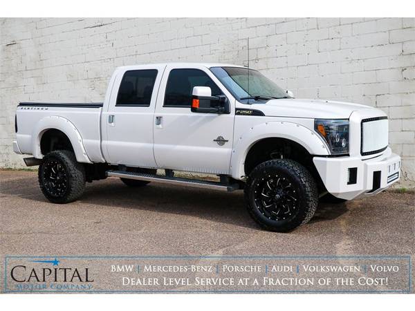 PLATINUM Ford F250 Crew Cab 4x4 Turbo Diesel! Only 45k! - cars & for sale in Eau Claire, IA – photo 7