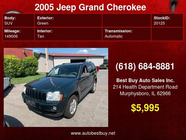 2005 Jeep Grand Cherokee Laredo 4dr 4WD SUV Call for Steve or Dean for sale in Murphysboro, IL
